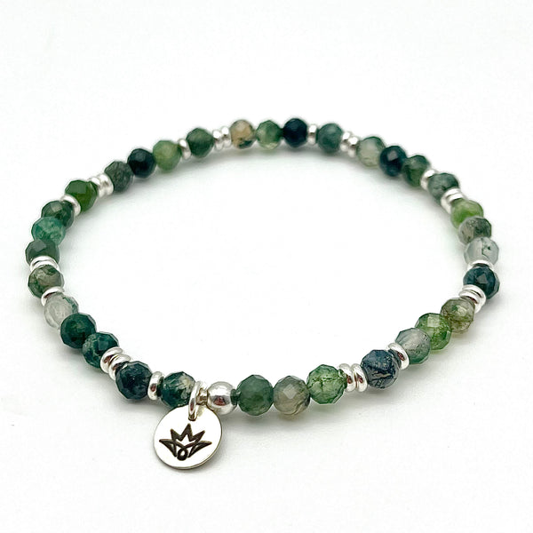 Moos-Achat Armband