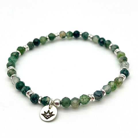 Moos-Achat Armband
