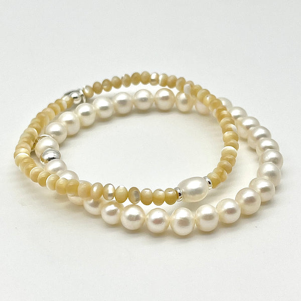 Perlmutt Armband mit Perle