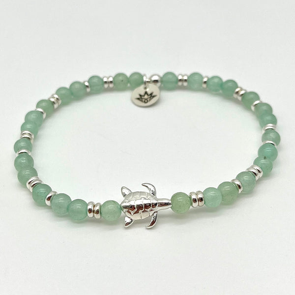 Aventurin Armband mit Schildkröte