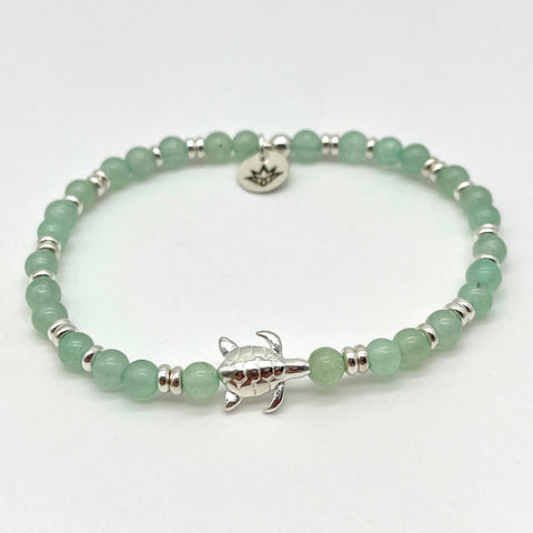 Aventurin Armband mit Schildkröte