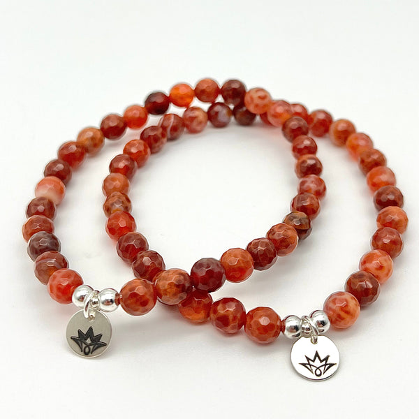 Armband aus Feuer-Achat