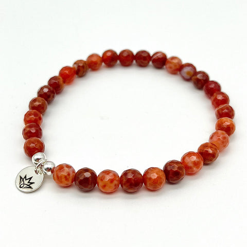 Armband aus Feuer-Achat