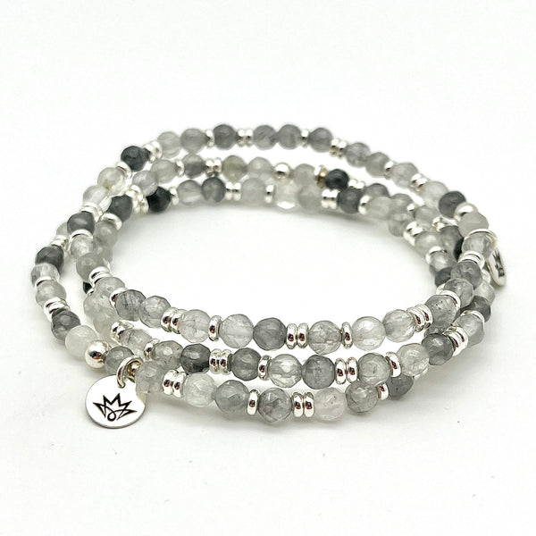 Inklusen-Quarz Armband