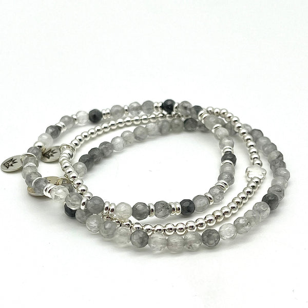 Inklusen-Quarz Armband