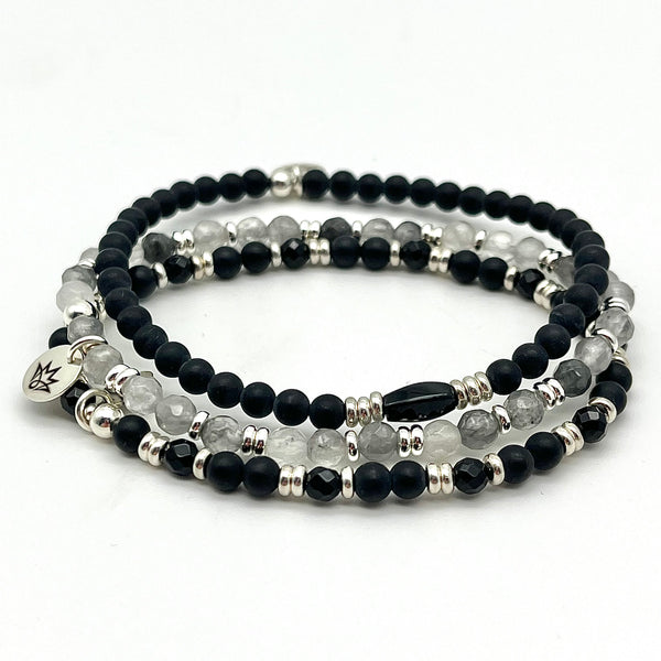 Inklusen-Quarz Armband