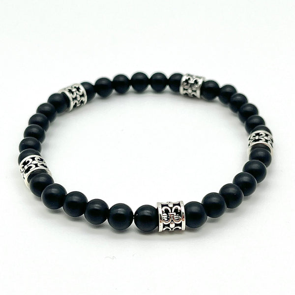 Herrenarmband aus Onyx