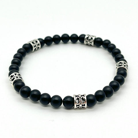 Herrenarmband aus Onyx