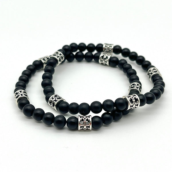 Herrenarmband aus Onyx