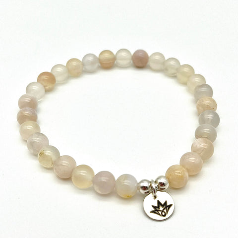 Kirschblüten-Achat Armband