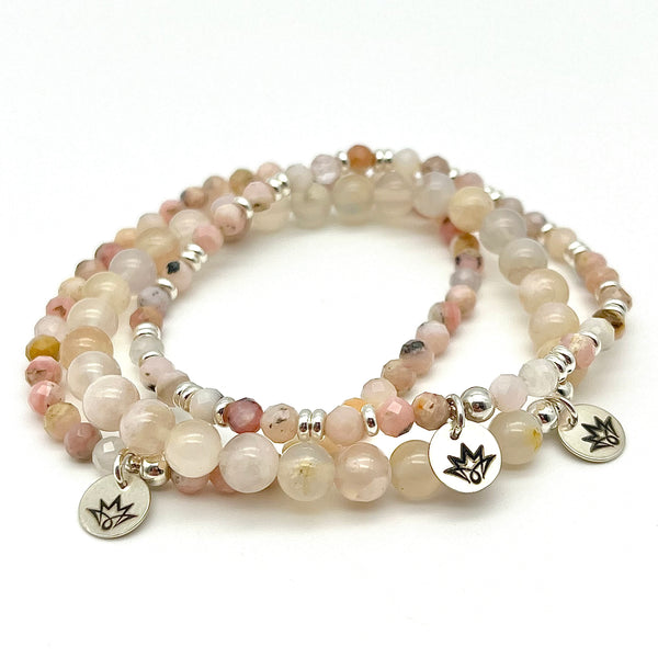 Kirschblüten-Achat Armband