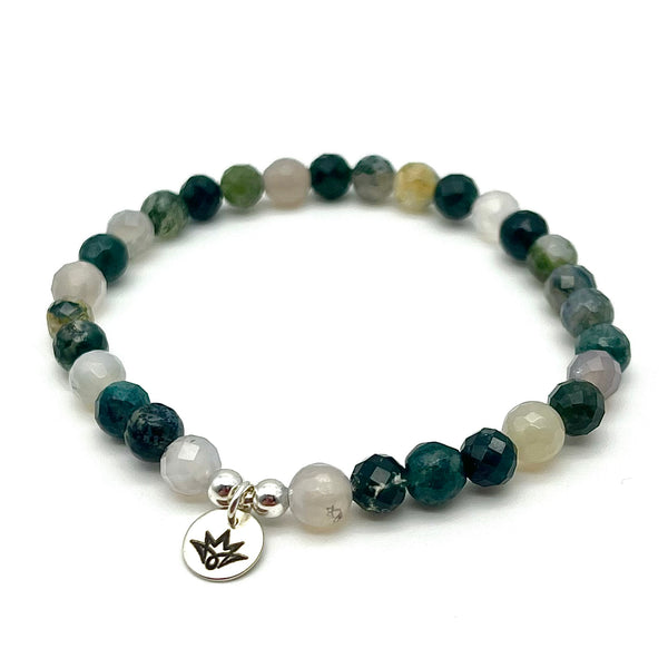 Moos-Achat Armband