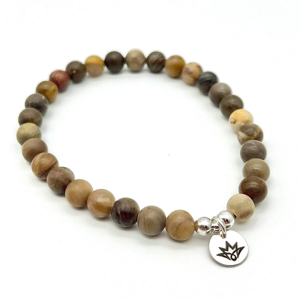 Armband aus versteinertem Holz