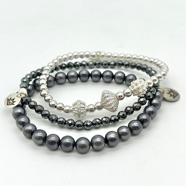 Edelsteinarmband mit 925 Sterling Silber
