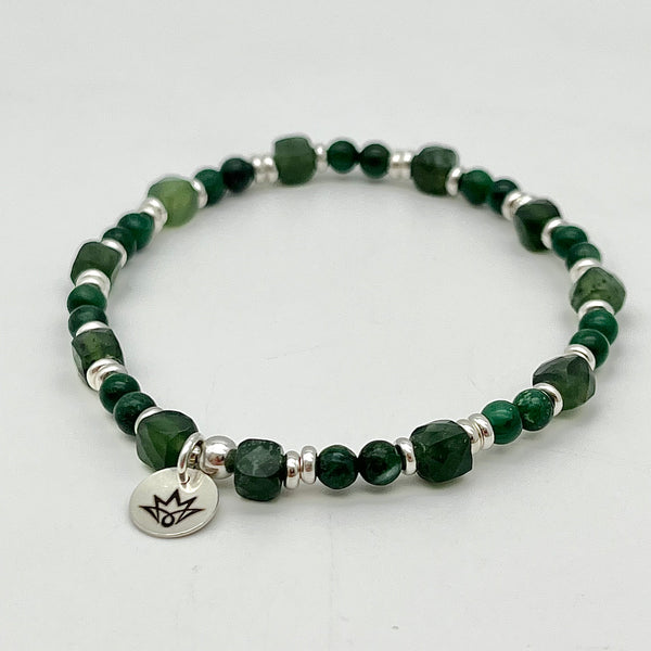 Serpentin Armband mit Prasem