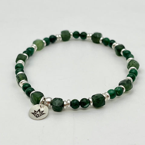 Serpentin Armband mit Prasem