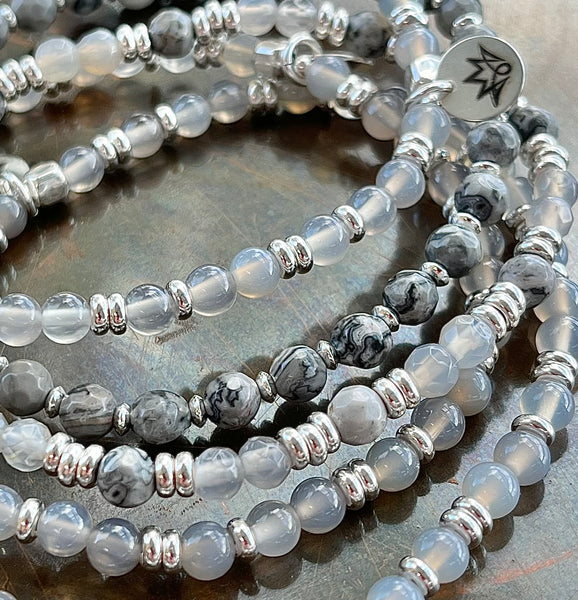 Achat Armband mit 925 Sterling Silber