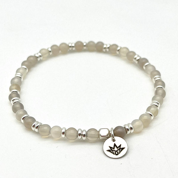 Achat Armband mit 925 Sterling Silber