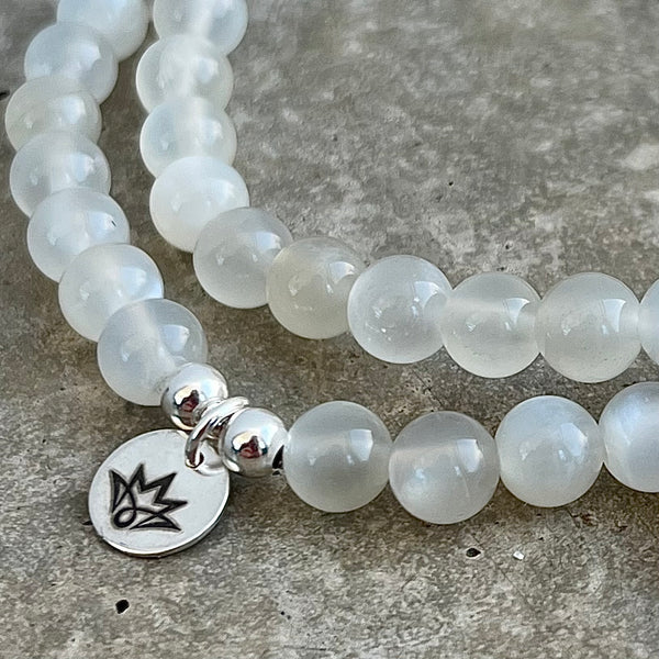 Mondstein Armband mit Münze