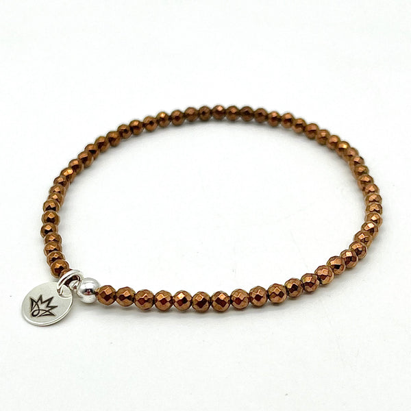 Hämatit Armband - braun/kupfer