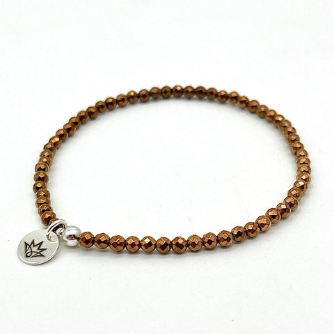 Hämatit Armband - braun/kupfer