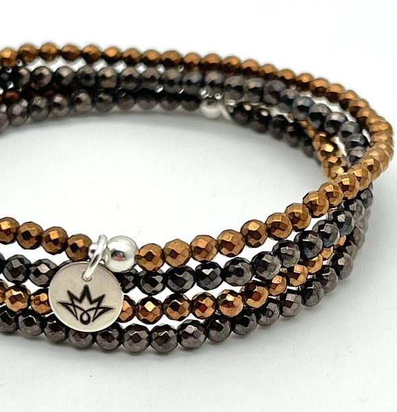 Hämatit Armband - braun/kupfer