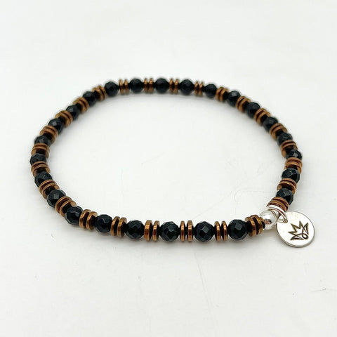 Onyx Armband mit Hämatin