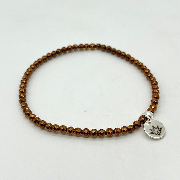 Armband-Set aus Onyx und Hämatin