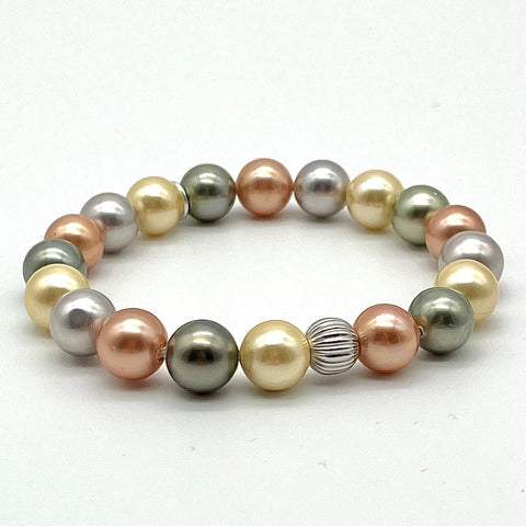 Muschelkern-Perlen Armband