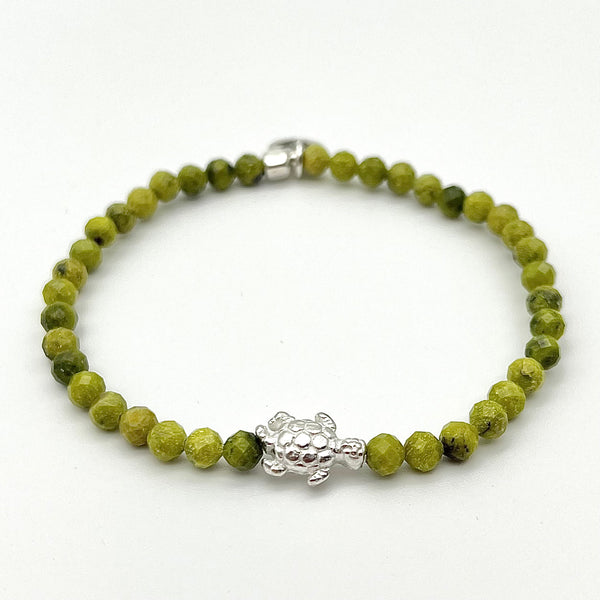 Armband-Set aus Serpentin und Peridot