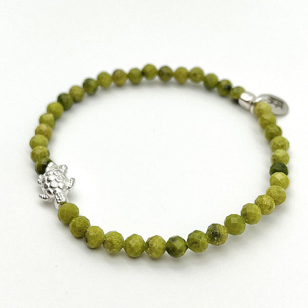 Armband-Set aus Serpentin und Peridot
