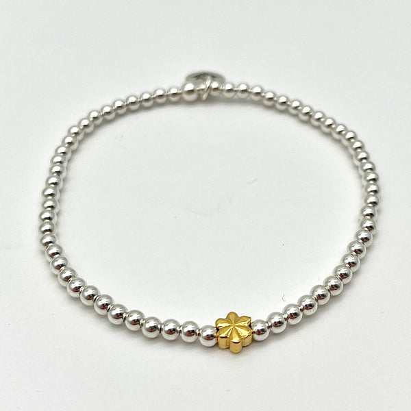 Kugelarmband mit Blume