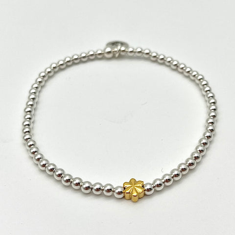 Kugelarmband mit Blume