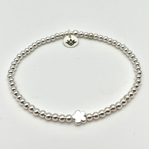 Kugelarmband mit Blume