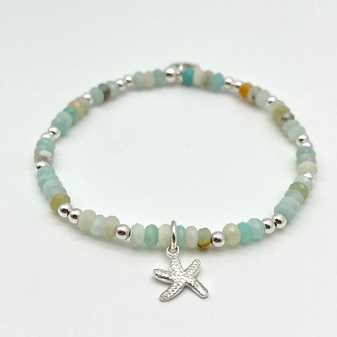 Amazonit-Armband mit Seestern