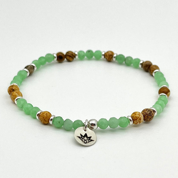 Chrysopal / Jaspis Armband