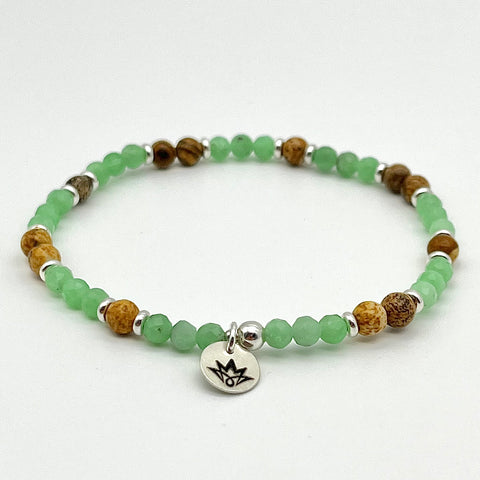 Chrysopal / Jaspis Armband