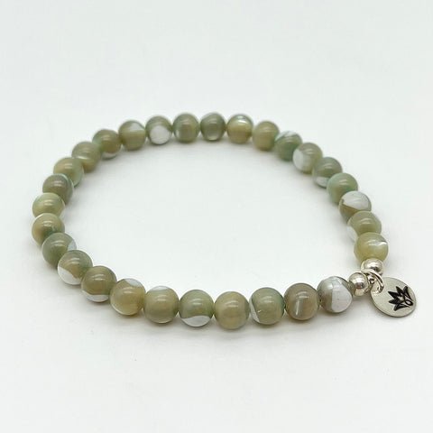 Perlmutt-Armband in Grün