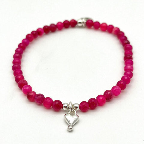 Achat in Pink mit Herz