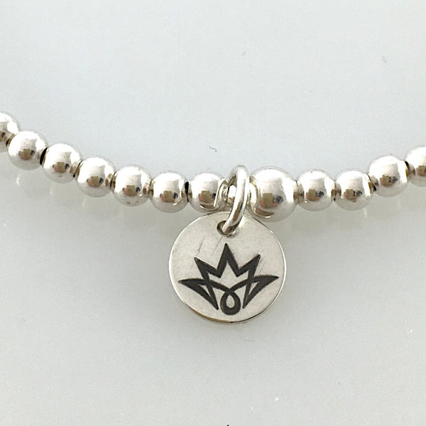 Kugelarmband aus 925 Silber mit SWZ-Perle