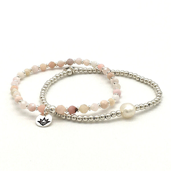 Pink-Opal Armband