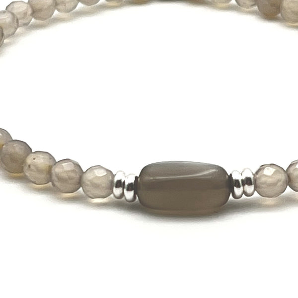 Achat Armband mit Mondstein