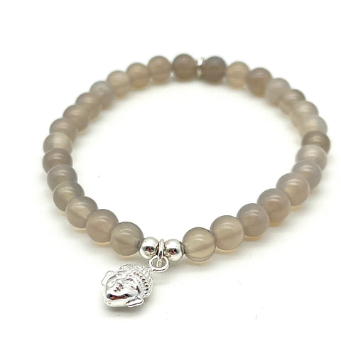 Achat Armband mit Buddha
