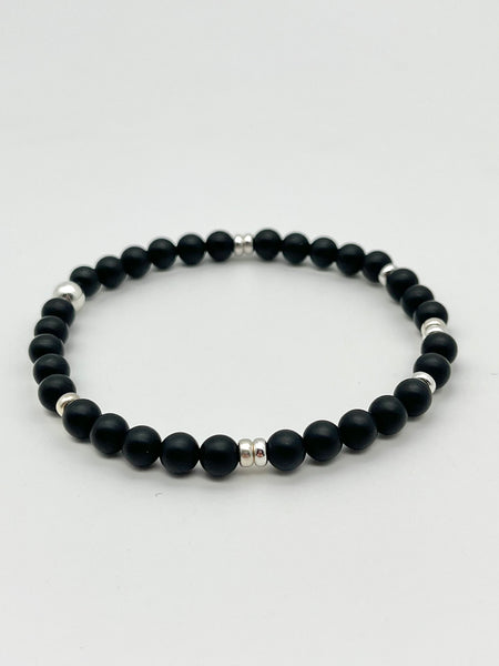 Herrenarmband aus Onyx