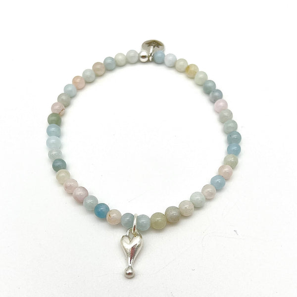 Beryll Armband mit Herz