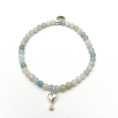 Beryll Armband mit Herz