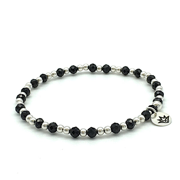 Spinell Armband mit 925 Silber