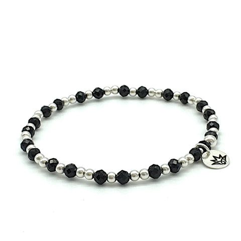 Spinell Armband mit 925 Silber