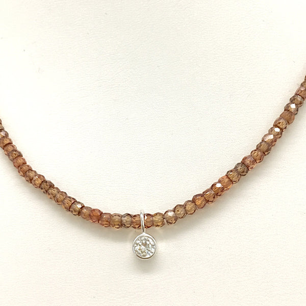 Collier Kette aus Zirkon