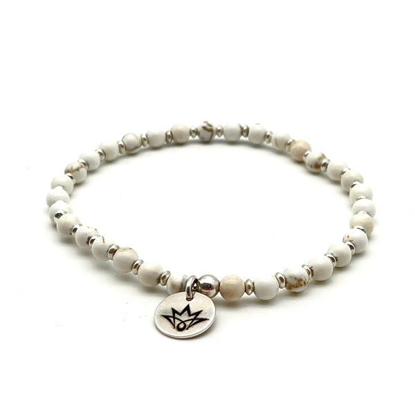 Armband-Set ORANGE aus Bergkristall und Jaspis